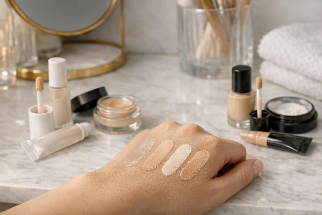 Eyeshadow primer swatches for oily eyelids
