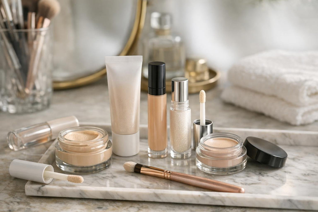 Assorted eyeshadow primers and bases for crease-proof seasonal wear