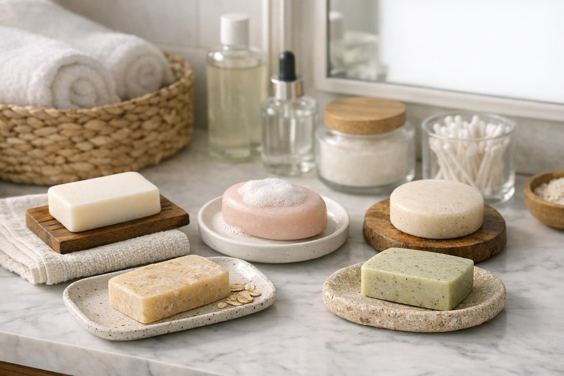 assorted facial cleansing bars for sensitive skin Toronto