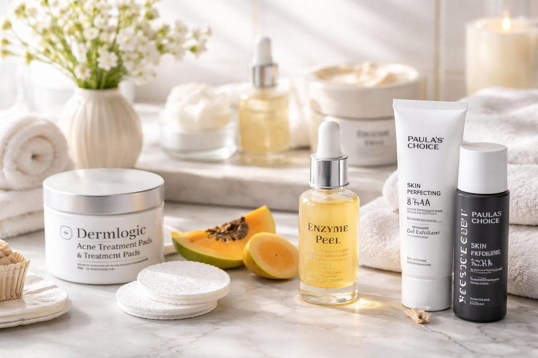 Professional facial peels and gentle alternatives for sensitive skin