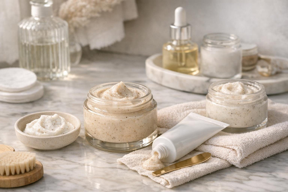 Toronto winter facial scrub routine for sensitive skin