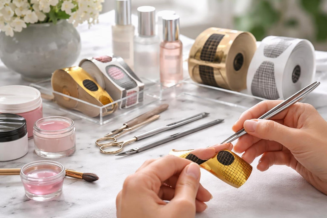 Toronto salon tech fixing false nail form fit