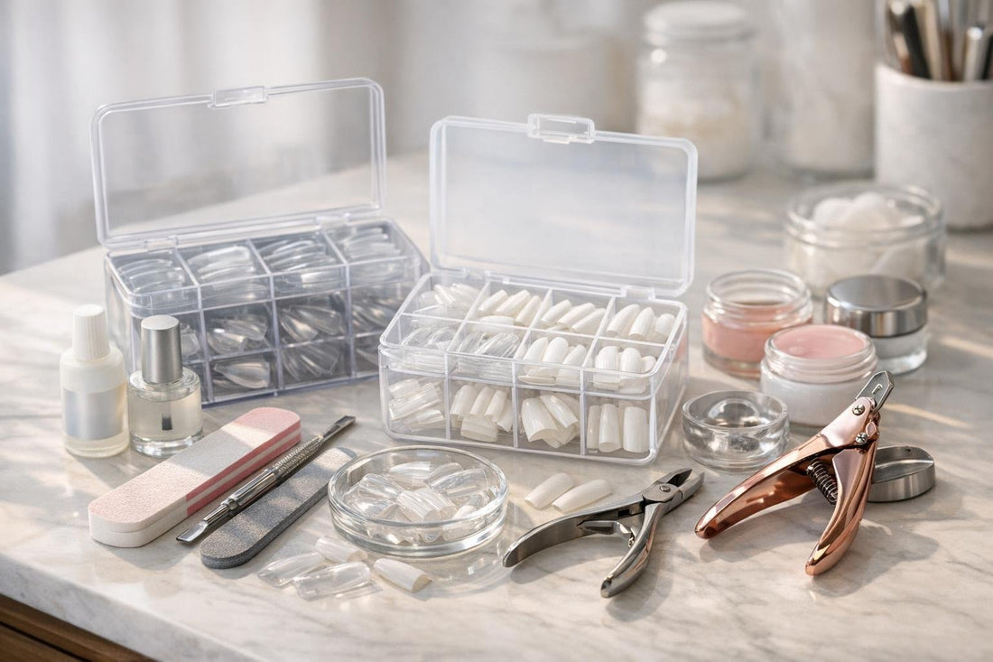 Beginner false nail tips extension collection kit