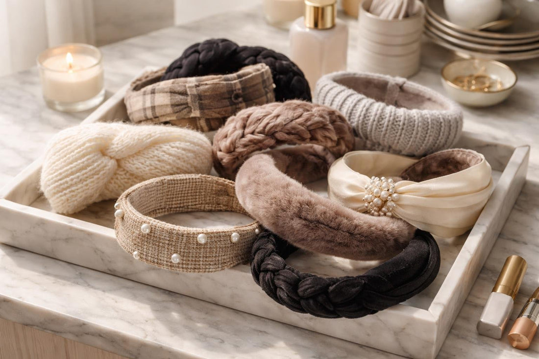 Assorted women's headbands for petite fit and winter layers