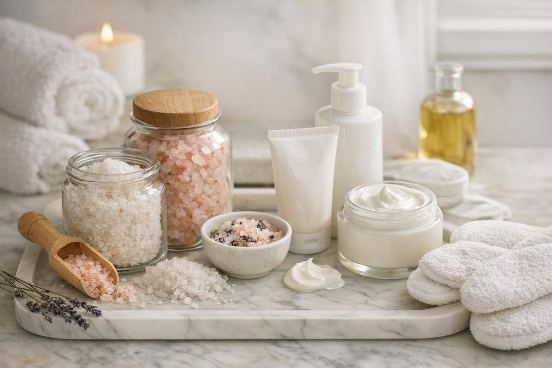 foot and hand salts and soaks winter routine