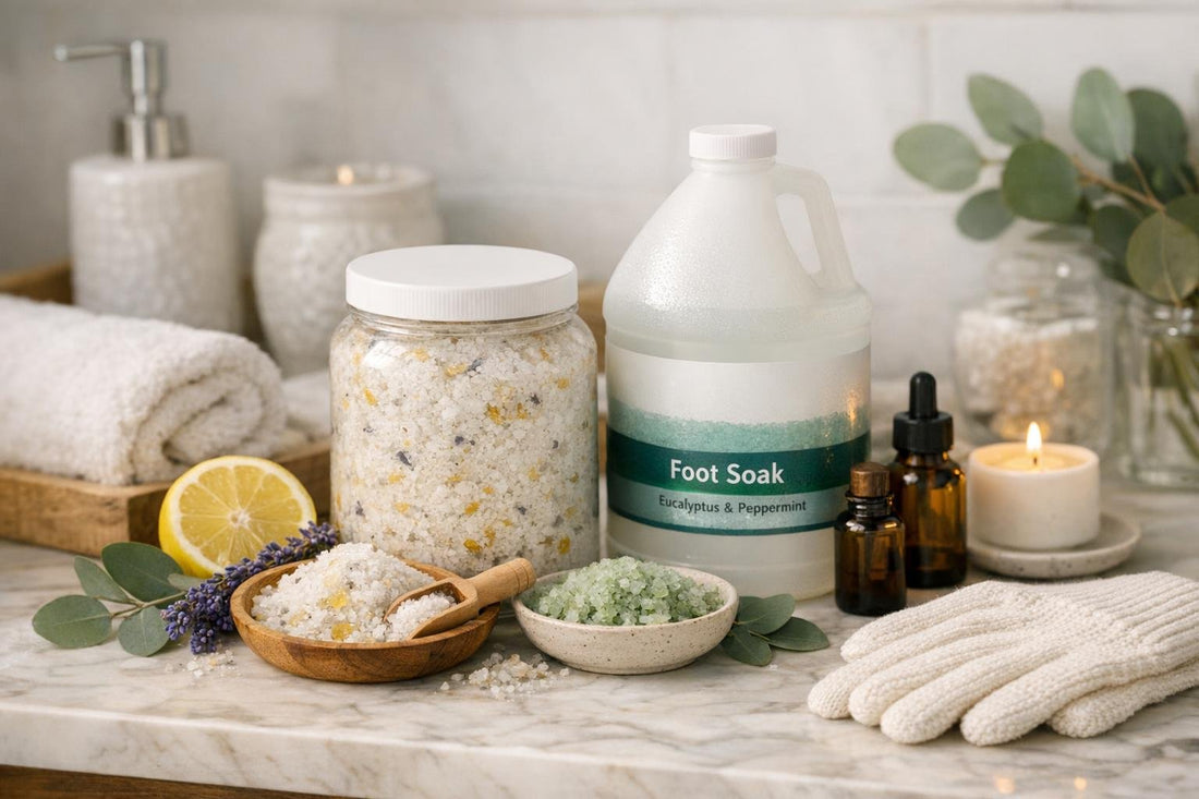 Winter foot and hand salts and soaks collection