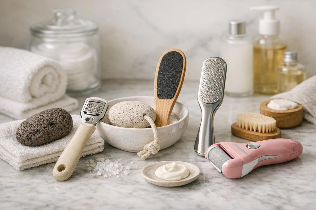 Foot pumice and callus care tools for smooth heels