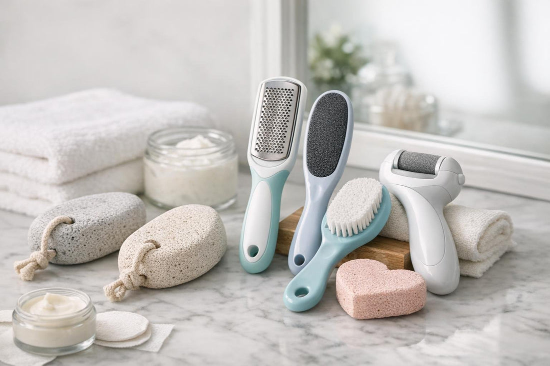 pumice stones and callus tools for sensitive skin