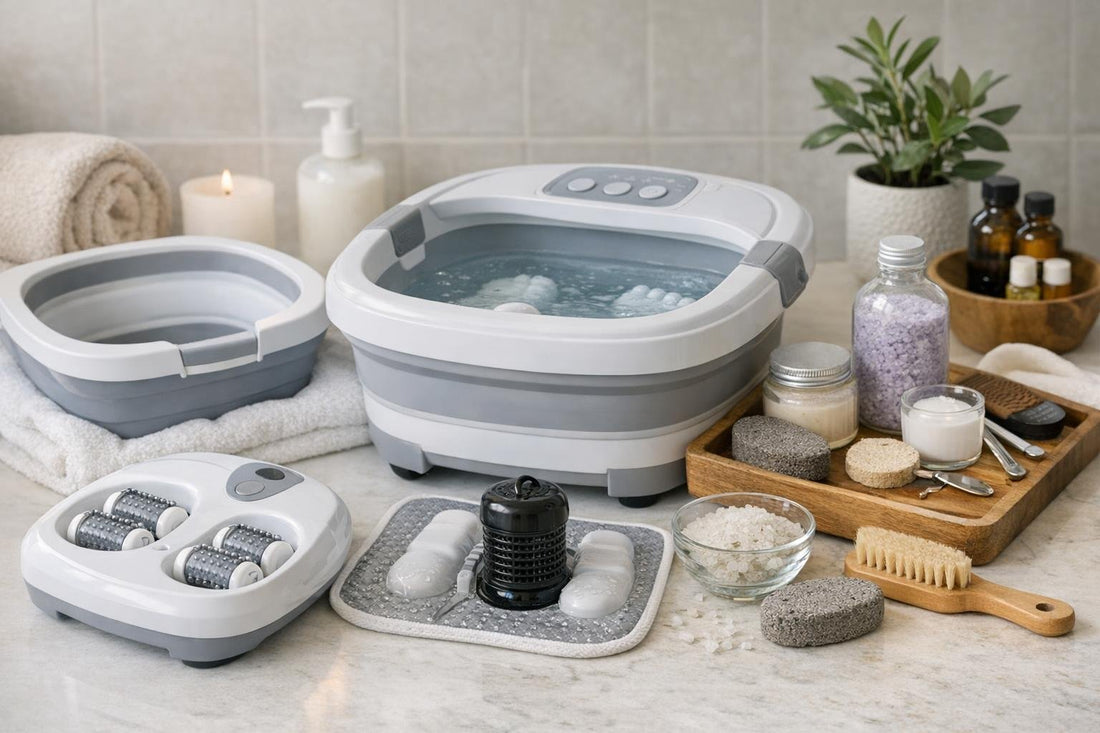 compact foot spa and accessories for homes