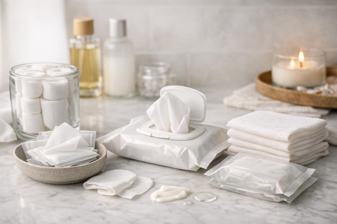 Gentle facial cleansing cloths and towelettes for seasonal skincare