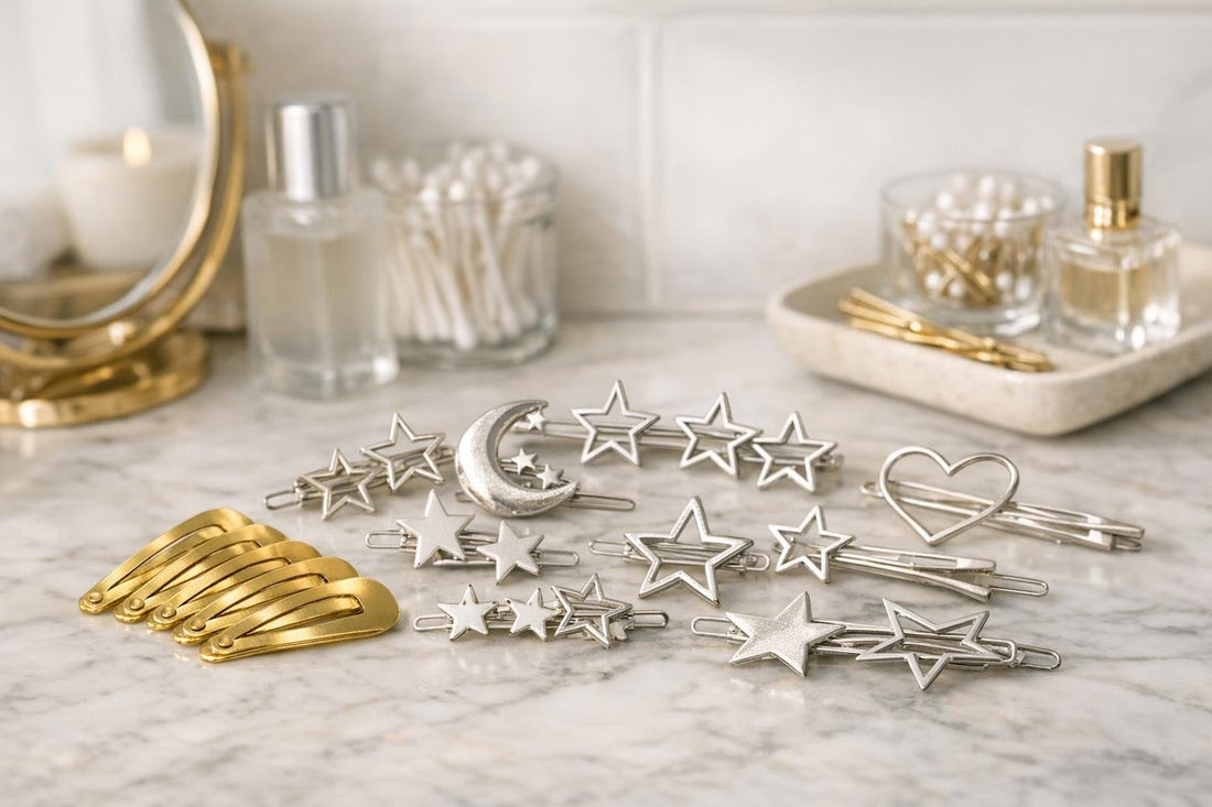 Curated assortment of hair clips and barrettes