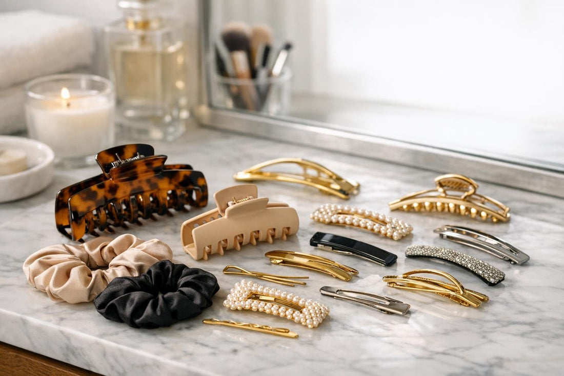 Assorted hair clips and barrettes for everyday styling