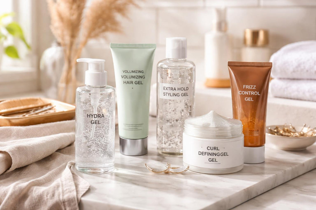 Assorted hair styling gels for humid Toronto weather