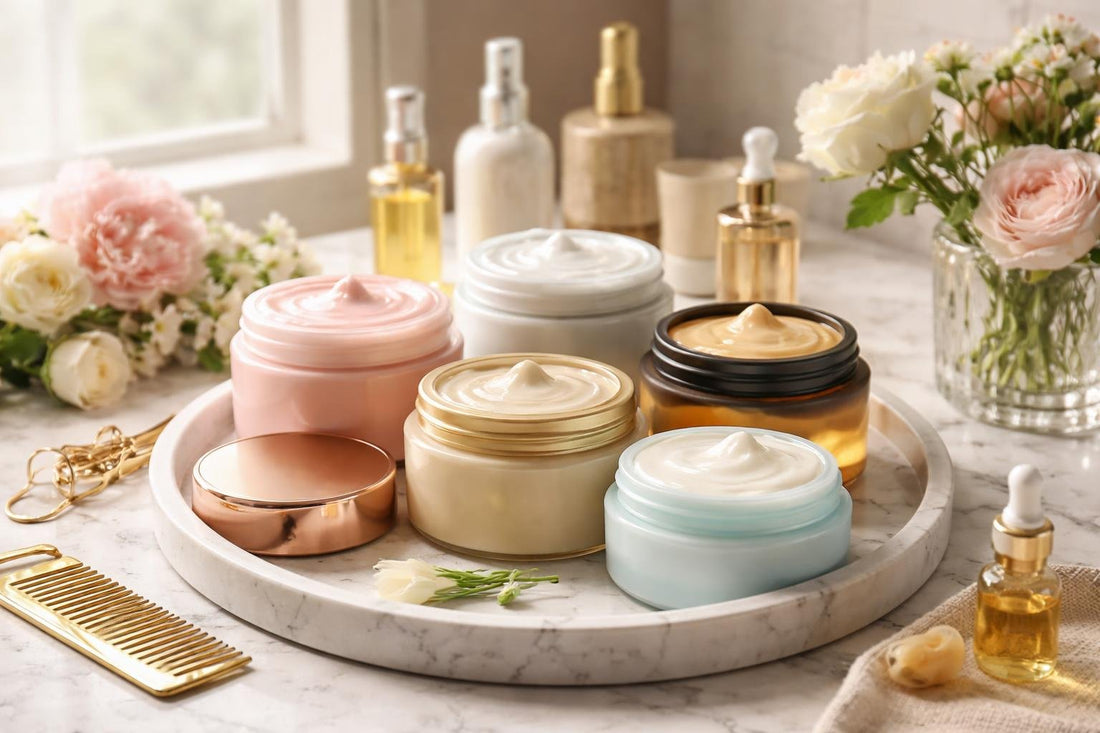Collection of hair treatment masks for colour-treated hair