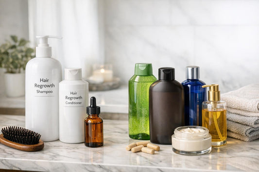 vs of hair regrowth shampoos and alternatives