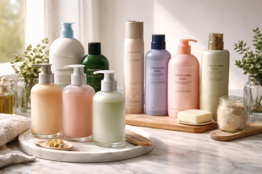 Assorted shampoo bottles and collection options in Toronto
