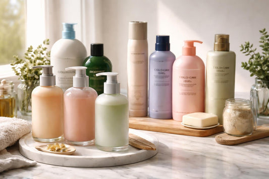 Assorted shampoo bottles and collection options in Toronto
