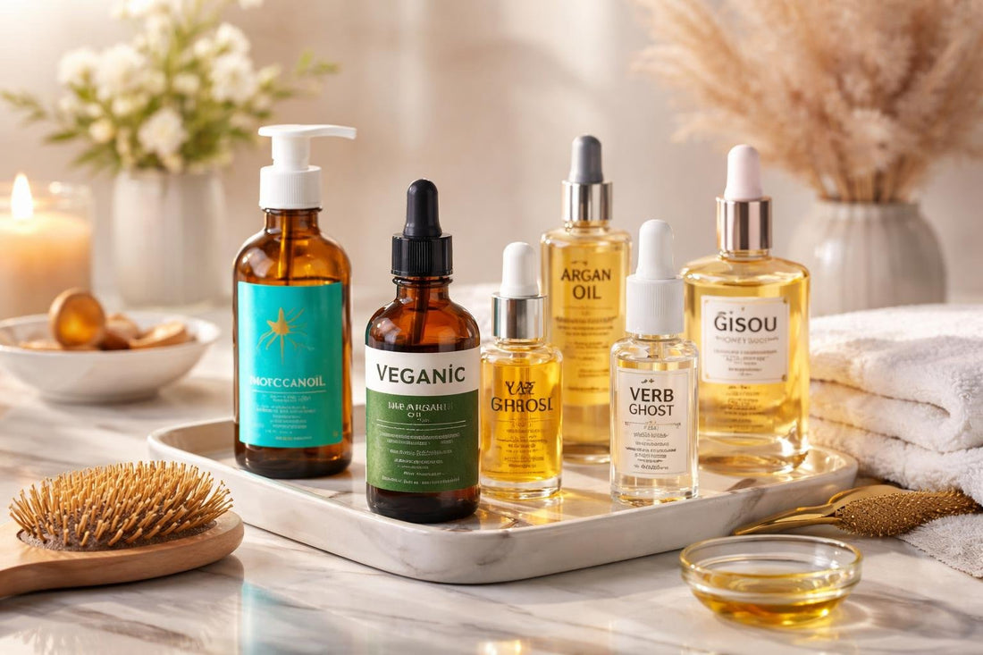 Assorted hair treatment oils for dry hair care in Canada