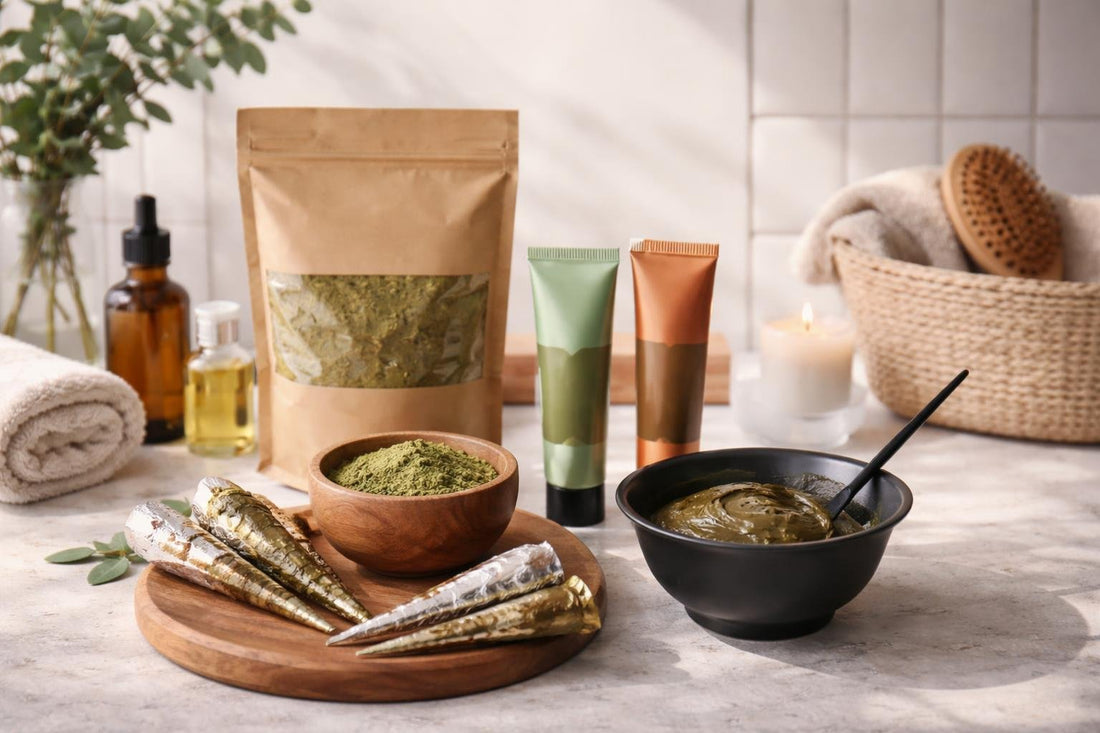 Applying henna hair colour at home in Canada