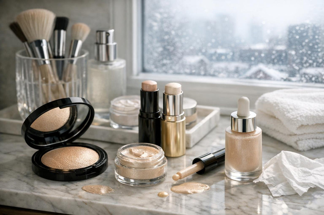 Toronto winter highlighter tips for oily skin