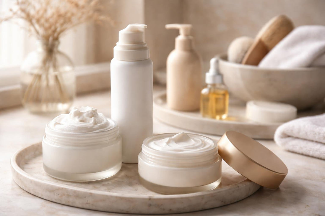 Hydrating body mousse and creams for winter skin