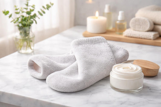 Moisturizing socks for cracked heels and dry feet
