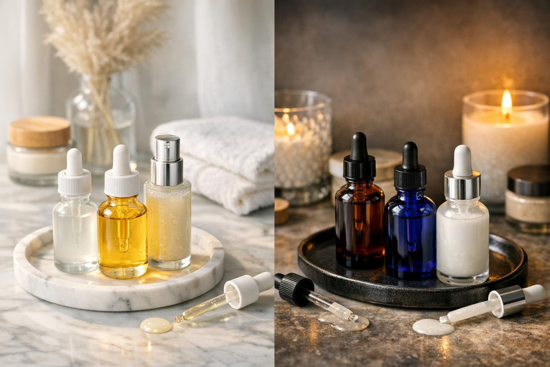 Layering facial serums in AM and PM skincare routine