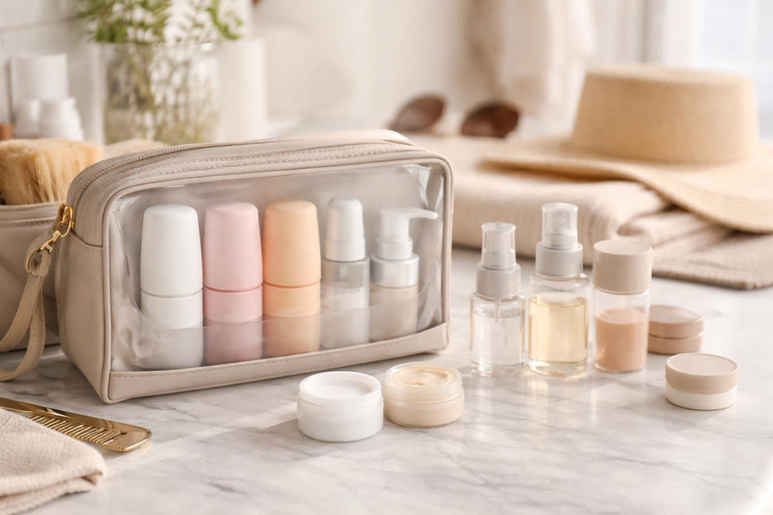 Leakproof refillable cosmetic container kits for travel in Ontario