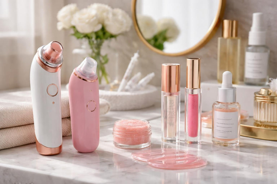 vs of lip plumping devices and topical alternatives