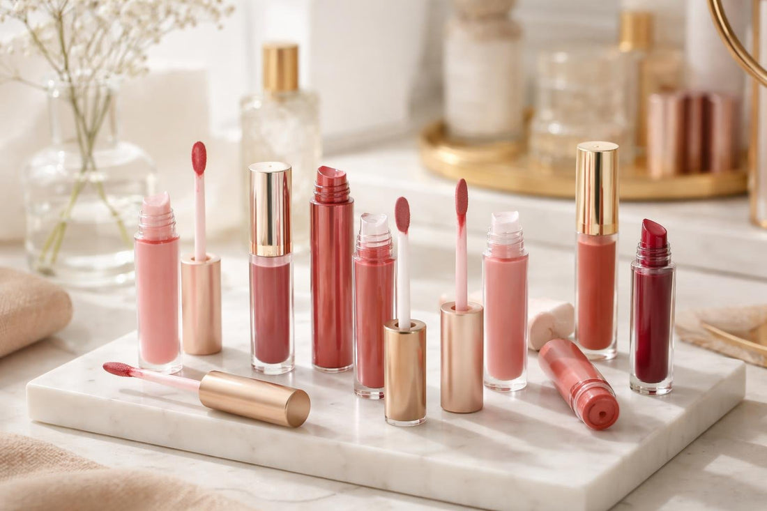 Assorted long wear lip stains in flattering everyday shades