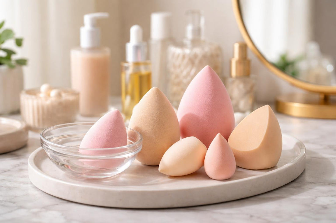 Makeup blenders and sponges for smooth concealer blending