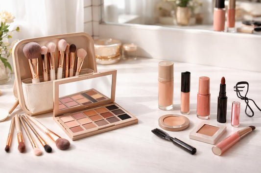 Toronto beginner makeup kit with brushes and palette