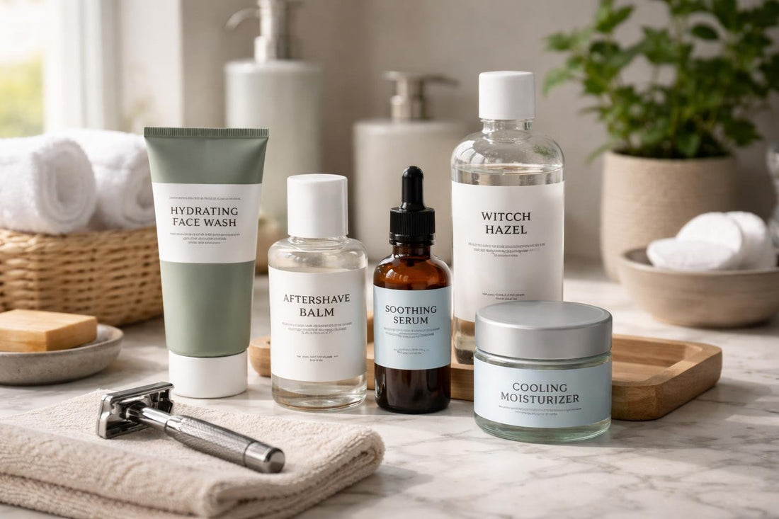 Beginner men’s after shave care routine for sensitive skin