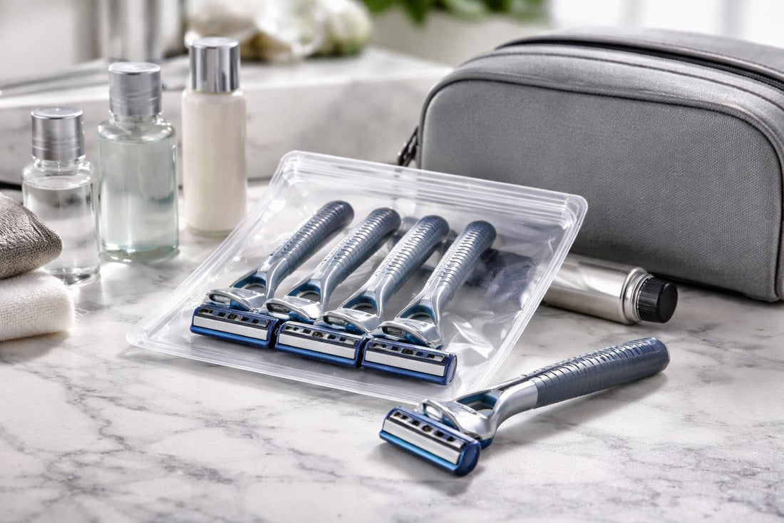 Men’s disposable shaving razors travel pack for sensitive skin