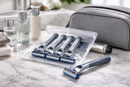 Men’s disposable shaving razors travel pack for sensitive skin