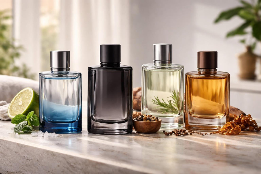 Men’s eau de toilette bottles for fresh and warm rotation
