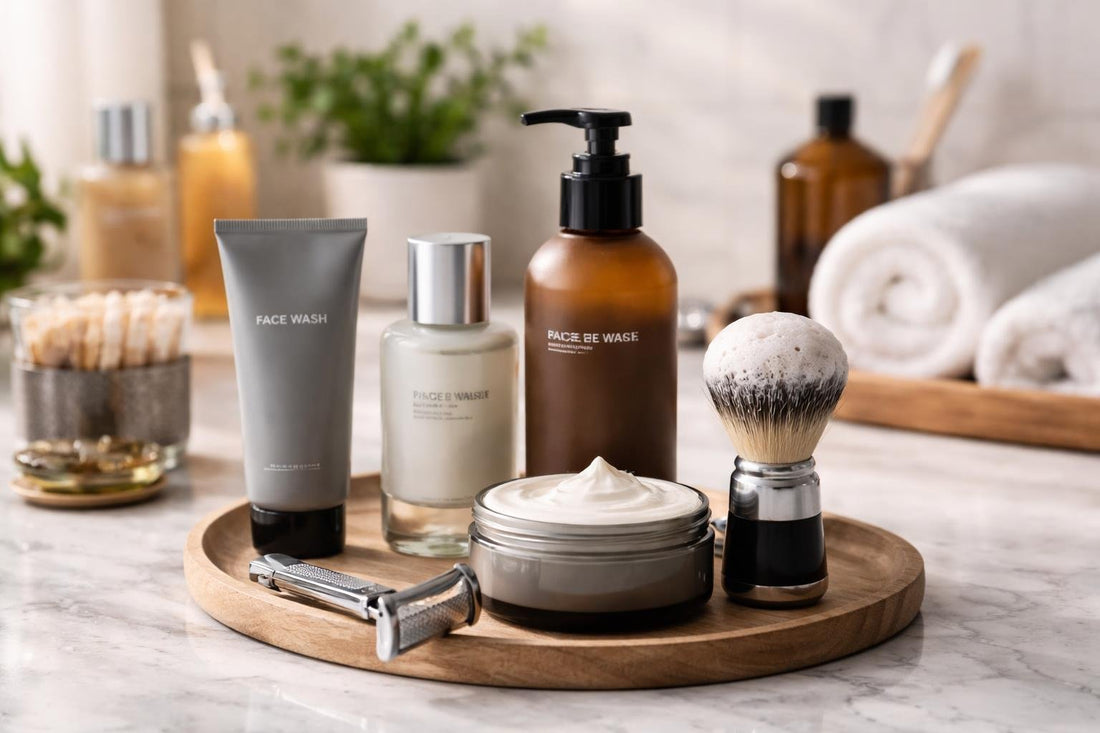 Men’s shaving and grooming set essentials for seasonal care