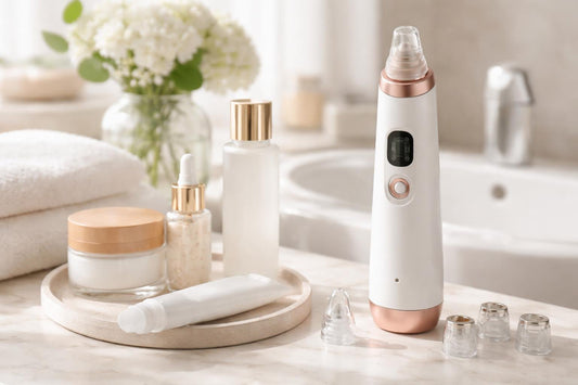 gentle microdermabrasion device and skincare products