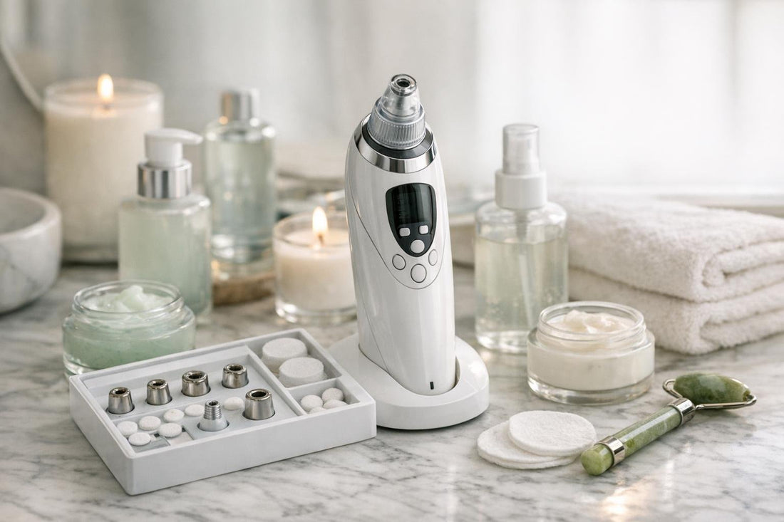 At-home microdermabrasion kit and soothing skincare