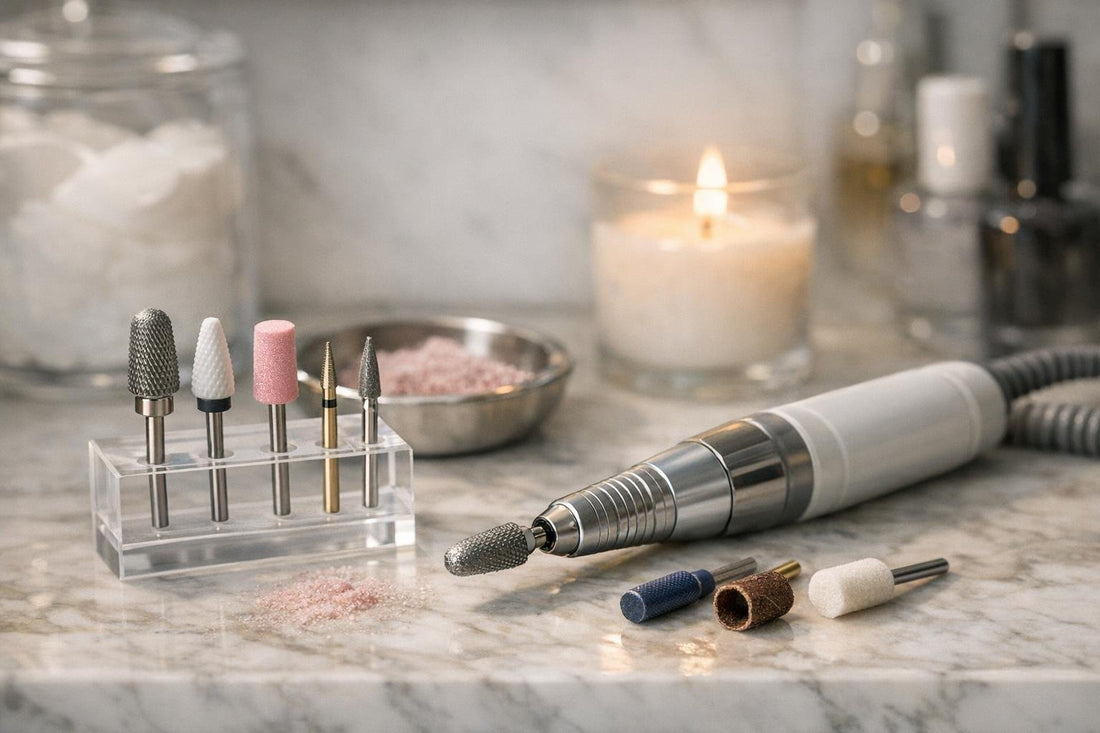 Electric nail drill bits for acrylic removal and troubleshooting