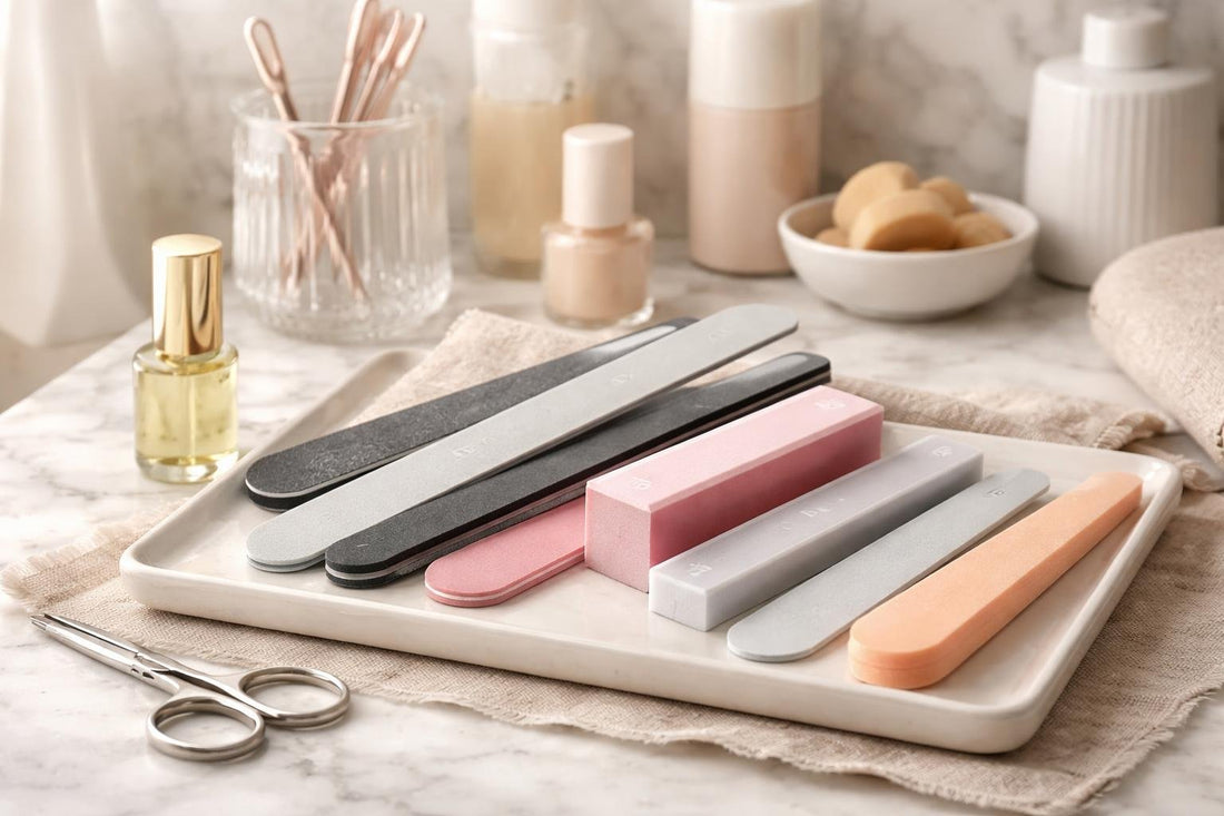 nail files and buffers collection for home manicures