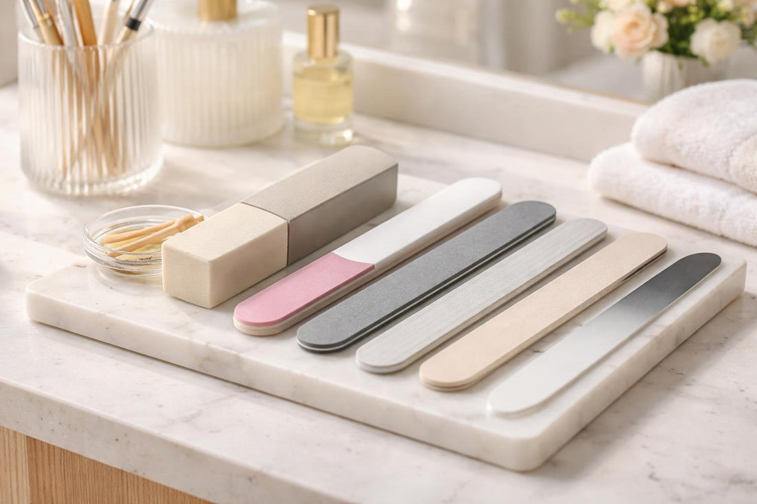Assorted nail files and buffers for smooth seasonal nails