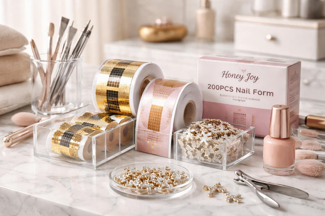 professional false nail forms collection kit display