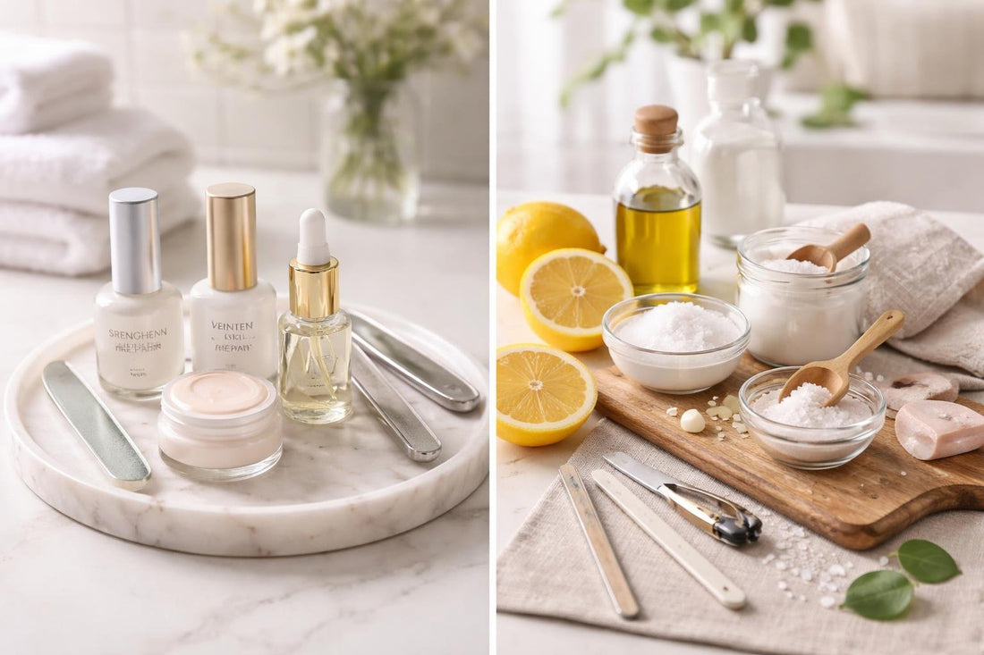 vs of nail repair products and at-home remedies