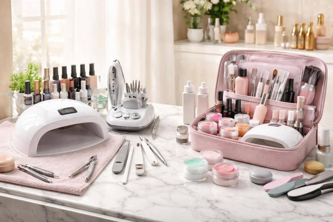 Toronto salon comparing professional nail studio sets and kits