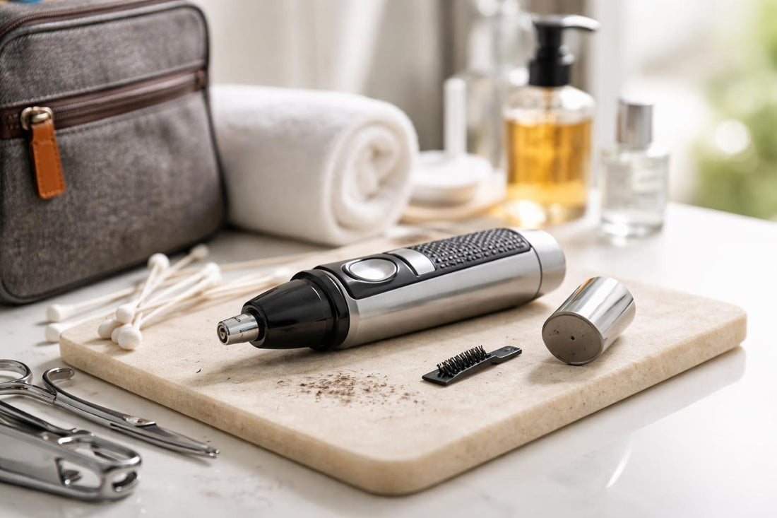 Close-up nose and ear trimmer maintenance tips for commuters