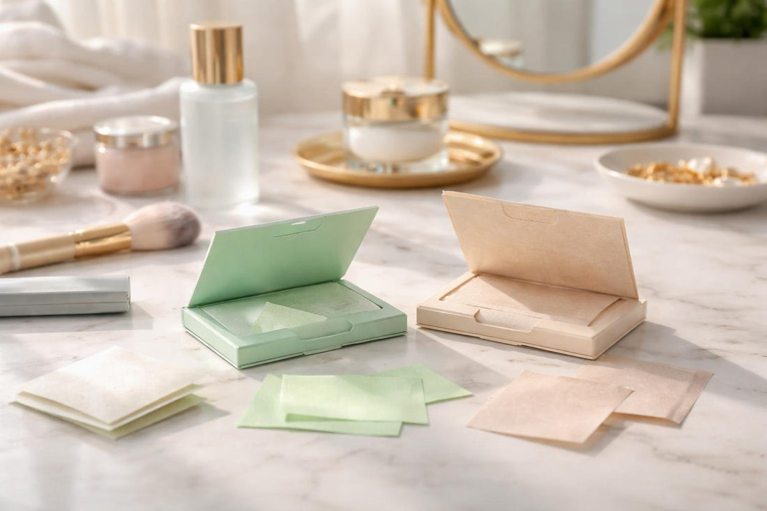 Oil control blotting paper sheets removing shine on T-zone