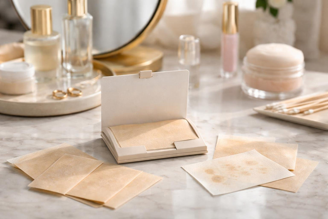 Oil control blotting paper sheets for shine free makeup