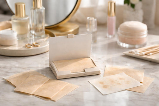 Oil control blotting paper sheets for shine free makeup