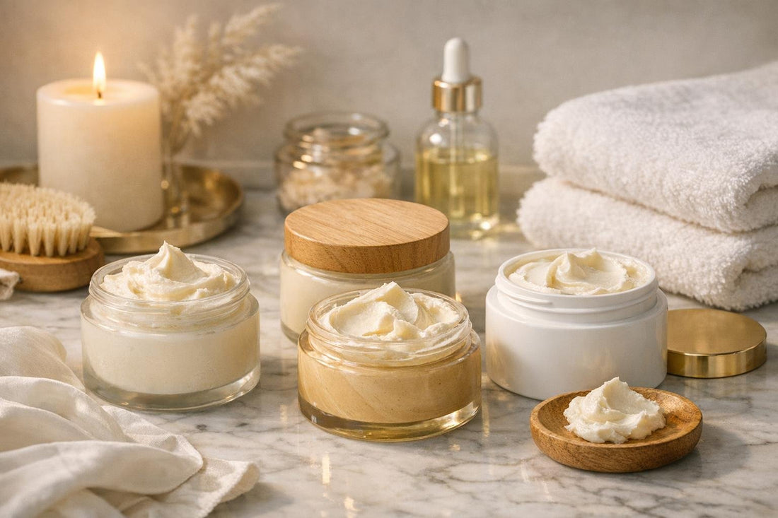 Rich body butters for Ontario winter dry skin relief